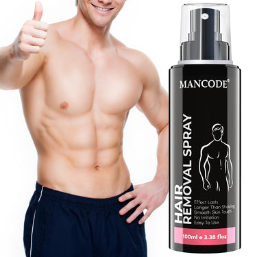 MAN CODE Mancode Hair Removal Spray - 100 Ml For Men | Painless Body Hair Removal Spray For Chest, Back, Legs & Under Arms | Itch & Irritation Free | Hair Removal Wax | Intimate Hygeine From Sweat